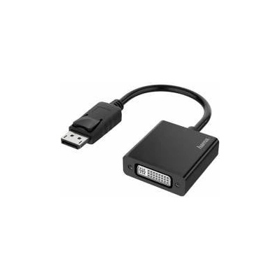 Hama Адаптер HAMA DisplayPort мъжко - DVI женско, Ultra-HD 4K, Essential, Черен, HAMA-200336