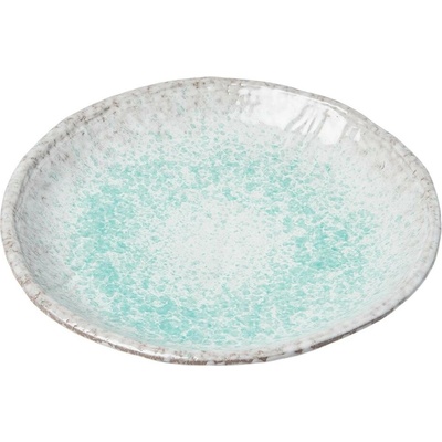 MIJ Jedálenský tanier AQUA SPLASH 27 cm modrá keramika