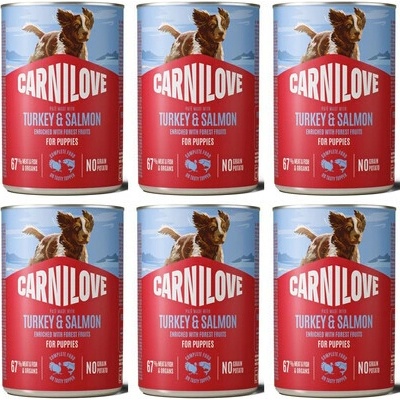 Carnilove Dog Can Turkey and Salmon Puppies 6 x 400 g
