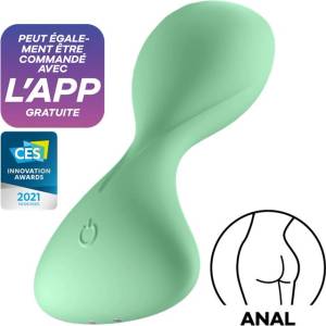 Satisfyer Анален светло зелен вибратор с APP Satisfyer Trendsetter
