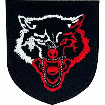 Nášivka Vlk – černá