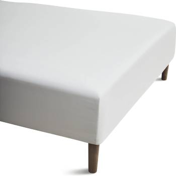 Juna Чаршаф с ластик Percale 90 x 210 x 30 см бял (618215)