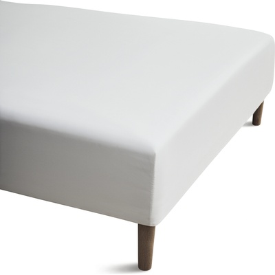 Juna Чаршаф с ластик Percale 90 x 210 x 30 см бял (618215)