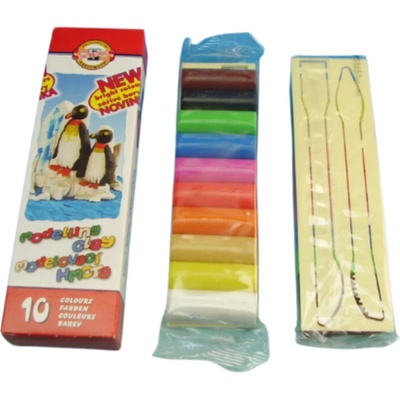 Koh-i-Noor 10 farieb, 200 g + špachtľa