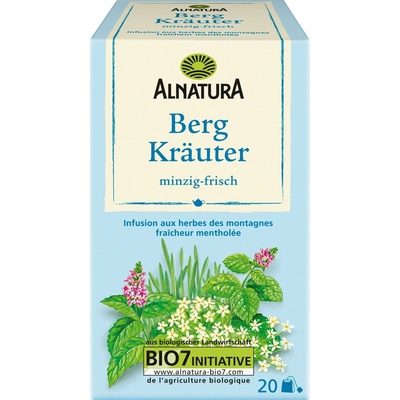 Alnatura Bio horský bylinný čaj 20 čajových sáčků