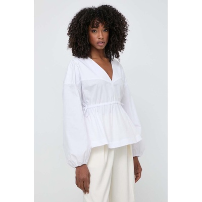 PINKO Памучна блуза Pinko дамска в бяло с изчистен дизайн 103733 A1XQ (103733.A1XQ)