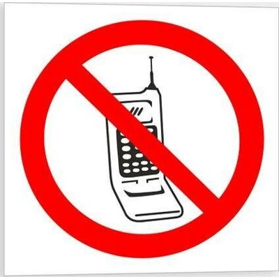 Traiva s.r.o Zákaz telefonování Verze: Samolepka inverzní 80 x 80 mm tl. 0.1 mm - Kód: 10529