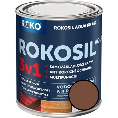 Rokosil barva samozákladující Rokosil Aqua 3v1 RK 612 2320 0,6 l hnědá