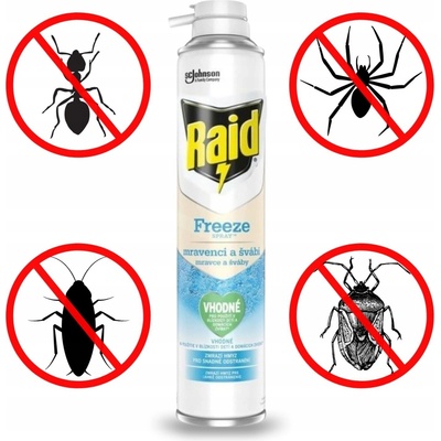 Raid Essentials zmrazovací spray na lezúci hmyz 350 ml