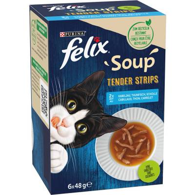 Felix Soup Filet polievky 12 x lahodný výber z rýb 48 g