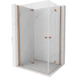 Mexen Mist-F Duo сгъваема душ кабина лява 120 x 95 см, прозрачна, четкана мед - 8A6-120L-095P-65-00 (8A6-120L-095P-65-00)