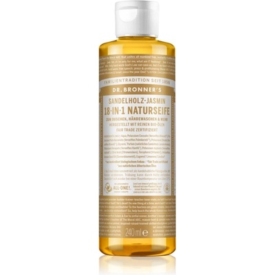 Dr. Bronner’s Sandalwood & Jasmine tekuté univerzálne mydlo 240 ml