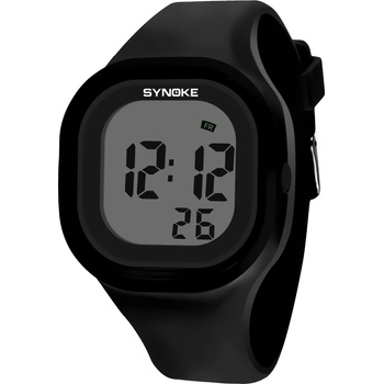 SYNOKE Детски дигитален часовник Synoke Bluppy, Черен (SYNOKE-66896-BLACK)