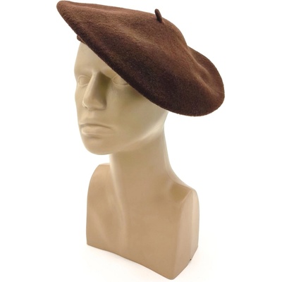 Dámský baret 366670 hnědý Karpet