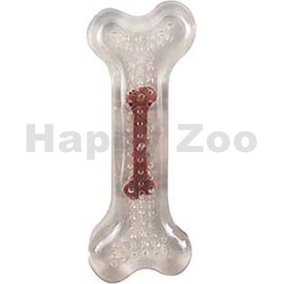 Karlie-Flamingo guma TPR kost transparentní s hovězí příchutí 12 cm