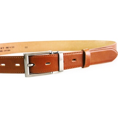 Penny Belts kožený společenský pásek světle 30-020-1-42 hnědý
