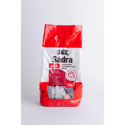 Sádra biela 1kg HET