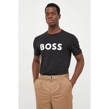 BOSS Orange Памучна тениска boss boss casual в черно с принт 50481923 (50481923)