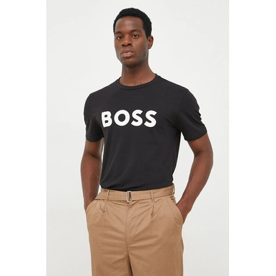 BOSS Orange Памучна тениска boss boss casual в черно с принт 50481923 (50481923)