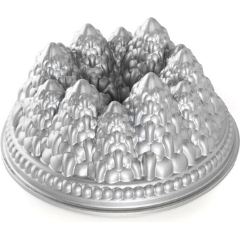 Nordic Ware Класическа форма за кекс PINE FOREST, сребриста, Nordic Ware (NW89737)