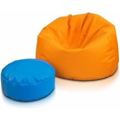 Ecopuf SAKWA L ekokoža E4 Oranžová