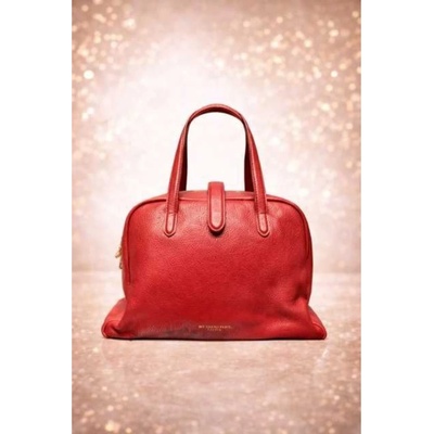 Max Original Leather Dámska kožená kabelka 0722 Blood red