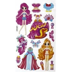 TITANUM Stickers convex dolls and outfits 14pcs