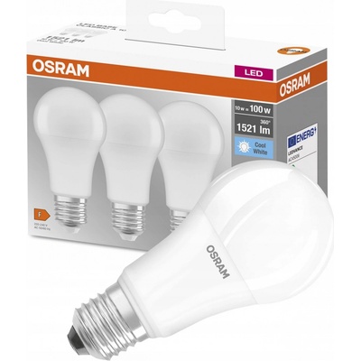 Osram LED žárovky E27 13 W 230 V bílé neutrální 3 ks