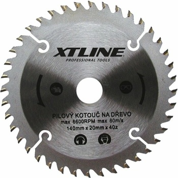 XTline TCT14040 pílový kotúč 140x1,5x20 /16 mm 40 zubov trapézový