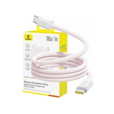 Baseus Dynamic 4 Pro 100W USB-C to USB-C Cable 1m - pink