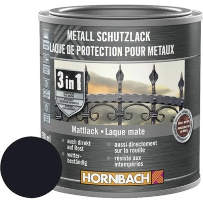 Hornbach na kov 3v1 čierna, matná 250ml