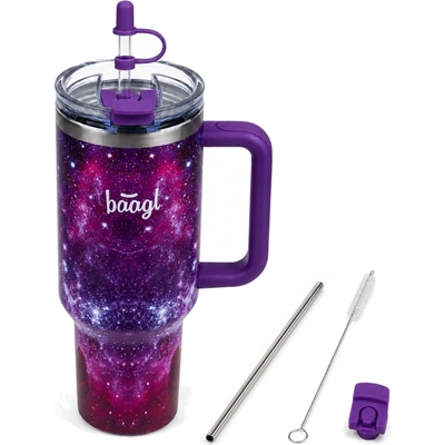 Baagl cup galaxy termohrnek s brčkem 1,18 l