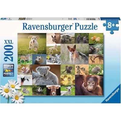 Ravensburger - Puzzle Collage of baby animals - 200 piese