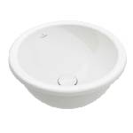 Villeroy & Boch Loop&Friends - Вграден умивалник с диаметър 39 см, без преливник, алпийско бяло 4A590101 (4A590101)
