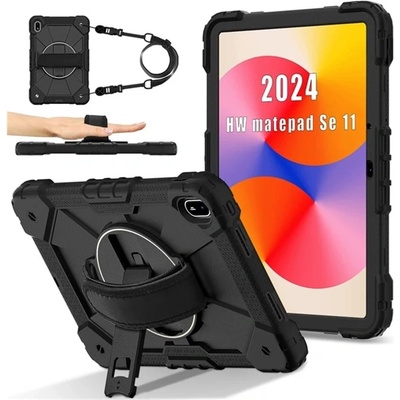 Gigapack Huawei MatePad SE 11 GIGAPACK Defender пластмасов протектор за телефон, удароустойчив, каишка за рамо, ЧЕРЕН (GP-183028)