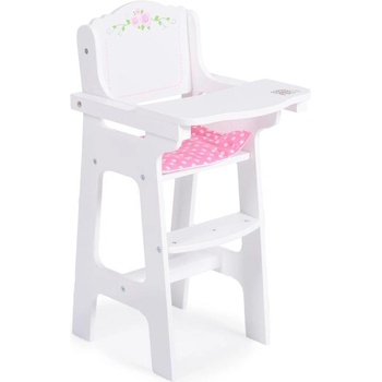 Moni Дървен стол за кукла - стол за хранене b012 (3800146222529)