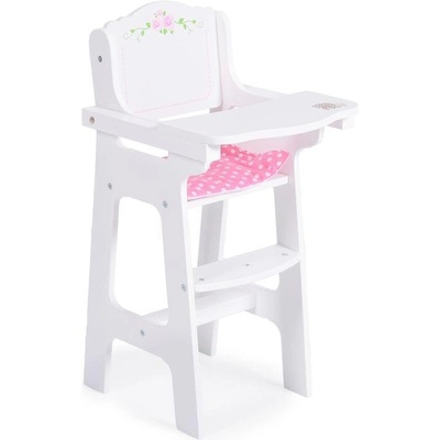 Moni Дървен стол за кукла - стол за хранене b012 (3800146222529)