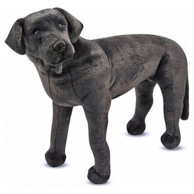 Melissa & Doug - Голяма плюшена играчка - Черен лабрадор (12117)