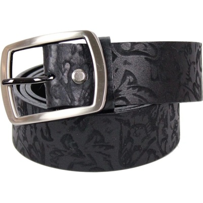 Penny Belts dámský kožený opasek 246V260 vzor černý