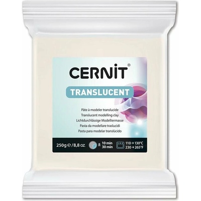 Cernit Polymérová hmota Translucent 250 g biela