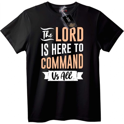 NOONEBRAND Тениска Господ Заповядва на Всички - 2XL, Black