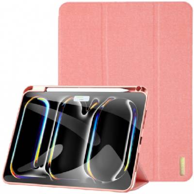 Domo калъф с място за Apple Pencil и функция заспиване за iPad Pro 11" (2024/2025) - розово (78248)