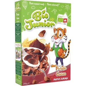 Bio Junior Био зърнена закуска Bio Junior - Листчета с какао, 250 g (BB110607) - baby