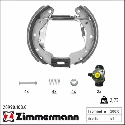 Sada brzdových čeľustí ZIMMERMANN 20990.108.0