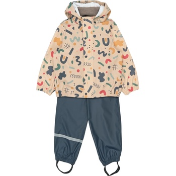 Mikk-Line Детска грейка Mikk-Line Kid's PU Rain Set AOP with Suspenders 104 Overall - Retro AOP - размер 122 (EU) (702-5353-0218)