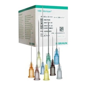 Braun Injekční jehla 0,45 x 25 hnědá 100 ks sterilní 4657683