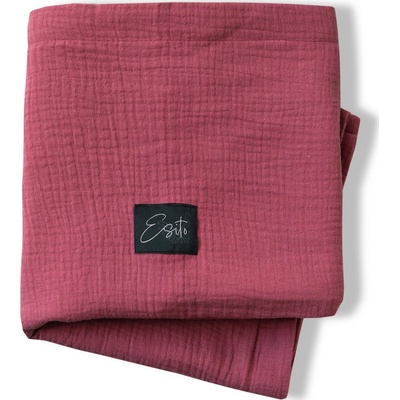 ESITO Mušelínová deka dvojitá Ruby Red
