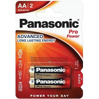 Panasonic Батерия, молив AA, 2 броя, PANASONIC "Pro power" LR6PPG-2BP/LR6PPG/2BP (LR6PPG-2BP/LR6PPG/2BP)