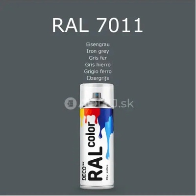 Zollex Deco Blik RAL 7011 oceľová šedá 400 ml