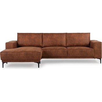 Scandic Кафяв ъглов диван от изкуствена кожа (ляв ъгъл) Copenhagen - Scandic (14499SN PRESTON 24)